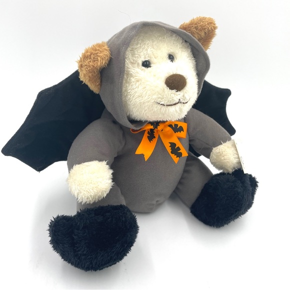 Halloween Carlton Bear Plush in Bat Costume - Picture 3 of 7